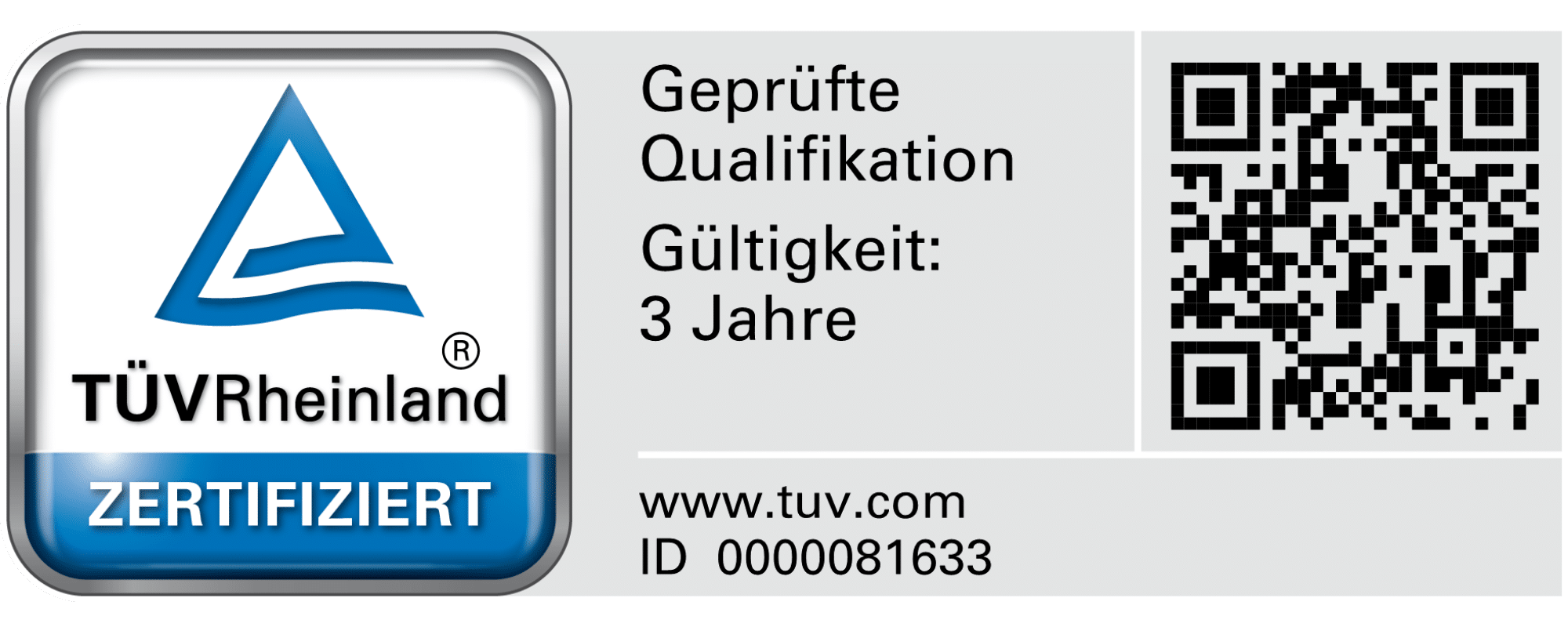 TÜV Signet Scientific Trainer